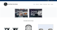 Desktop Screenshot of officialfantasyrings.com